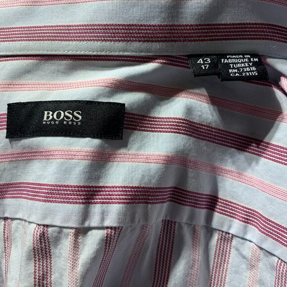 Boss Hugo Boss Striped Button Down Dress Shirt - Picture 7 of 12